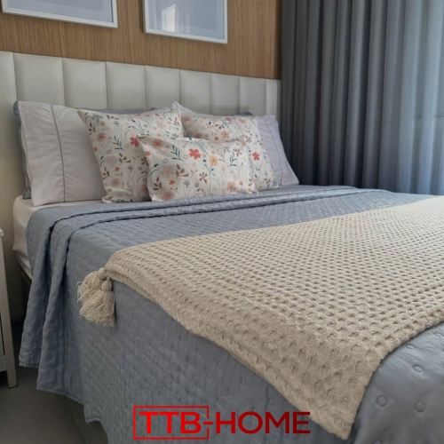 Giường bọc nệm cao cấp TTB16