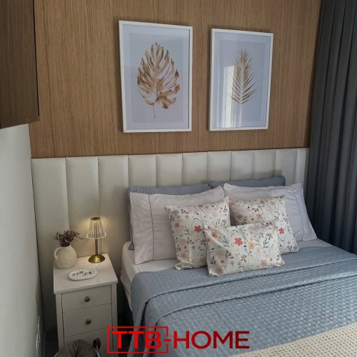 Giường bọc nệm cao cấp TTB16