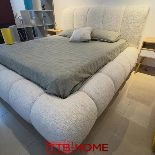 Giường bọc nệm cao cấp TTB21