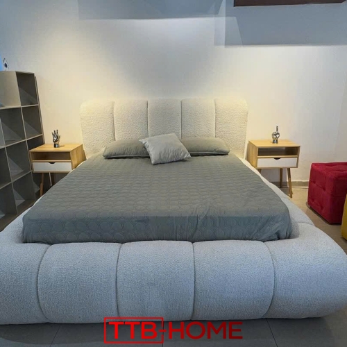 Giường bọc nệm cao cấp TTB21