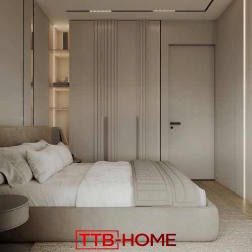 Giường bọc nệm cao cấp TTB23