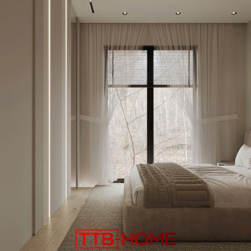 Giường bọc nệm cao cấp TTB23