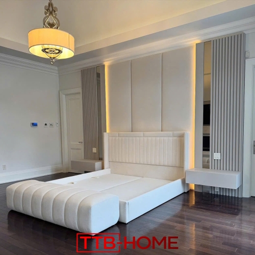 Giường bọc nệm cao cấp TTB24