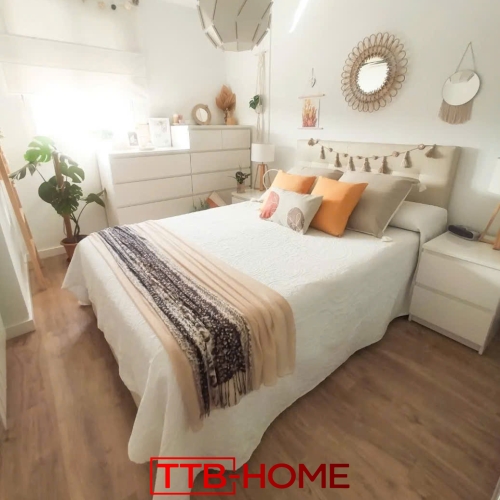 Giường bọc nệm cao cấp TTB26