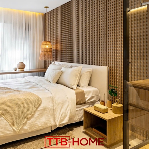 Giường bọc nệm cao cấp TTB27