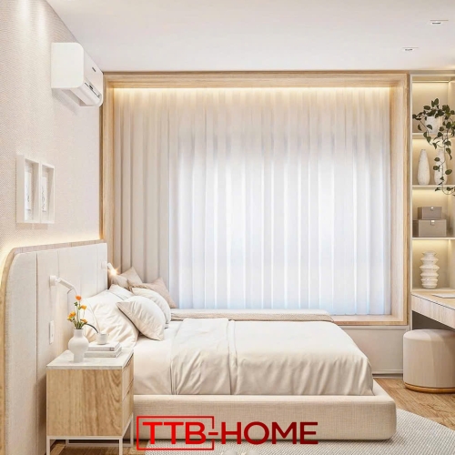 Giường bọc nệm cao cấp TTB34