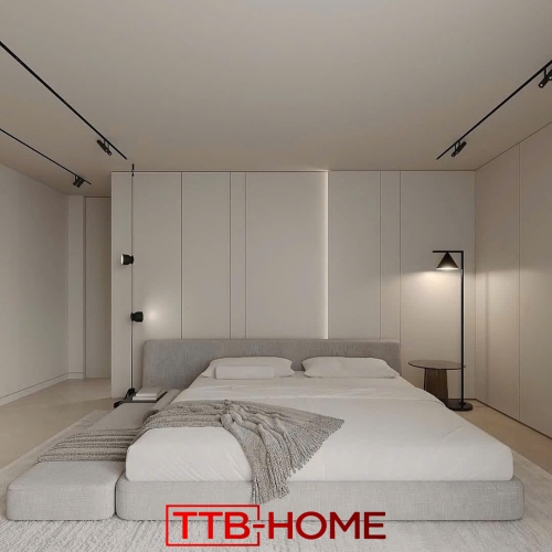 Giường bọc nệm cao cấp TTB35