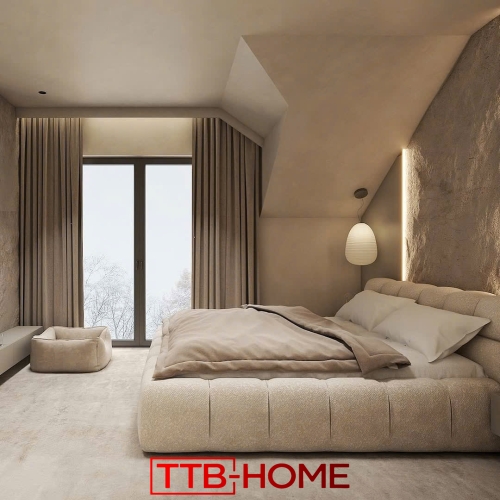 Giường bọc nệm cao cấp 