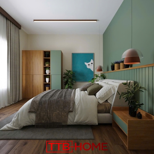 Giường bọc nệm cao cấp TTB39