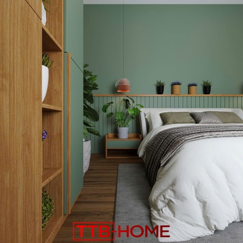 Giường bọc nệm cao cấp TTB39