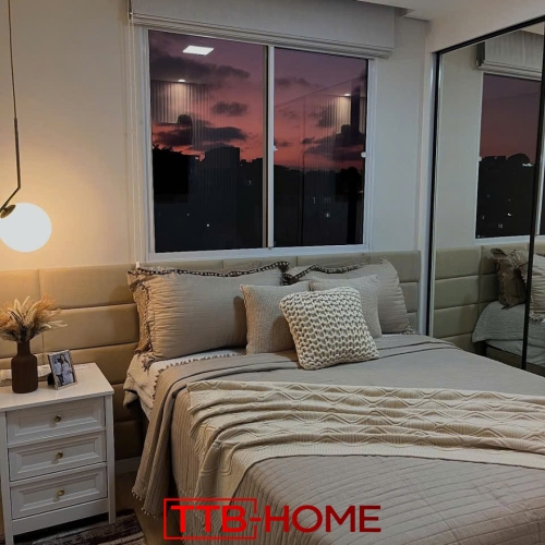 Giường bọc nệm cao cấp TTB42 