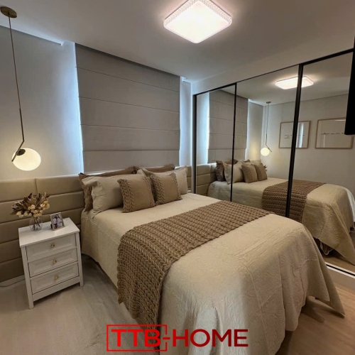 Giường bọc nệm cao cấp TTB43