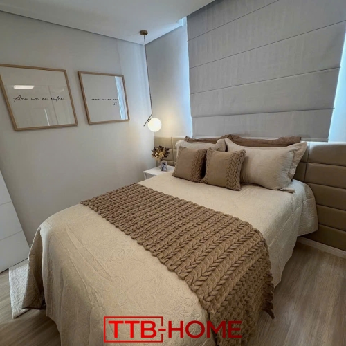 Giường bọc nệm cao cấp TTB43