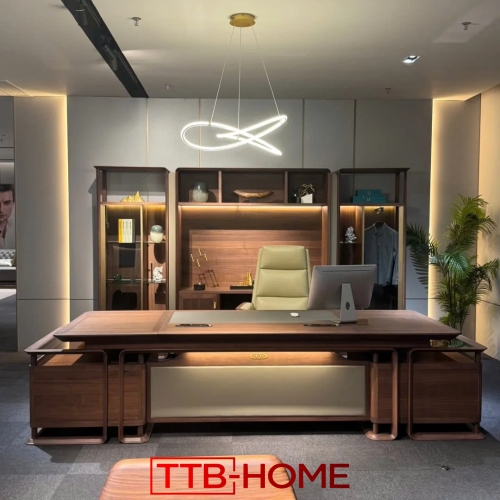 Bàn làm việc giám đốc + trưởng phòng BLVGD25