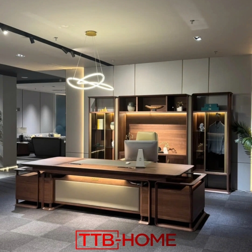 Bàn làm việc giám đốc + trưởng phòng BLVGD25