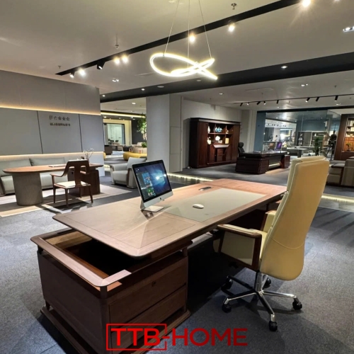 Bàn làm việc giám đốc + trưởng phòng BLVGD25