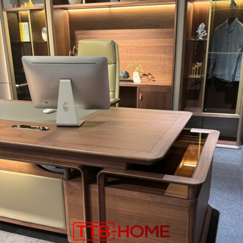 Bàn làm việc giám đốc + trưởng phòng BLVGD25